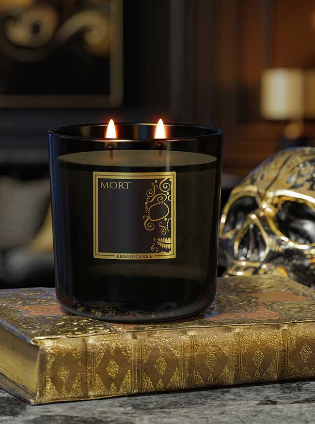 Mort Scented 2-wick candle from Kringle Noir Collection