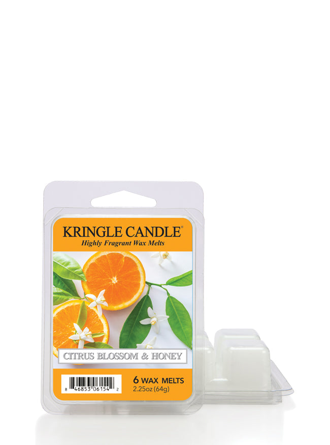 Kringle Candle Citrus Blossom & Honey wax melt packaging on a white background