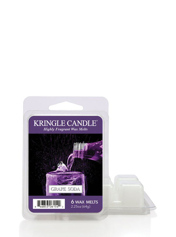 Kringle Candle Grape Soda wax melts packaging on a white background