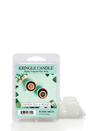 Kringle Candle Lemon Tea & Roses wax melt packaging on a white background