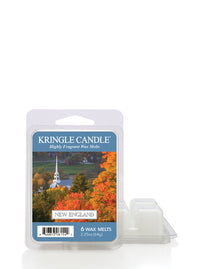 Kringle Candle New England wax melt packaging on a white background