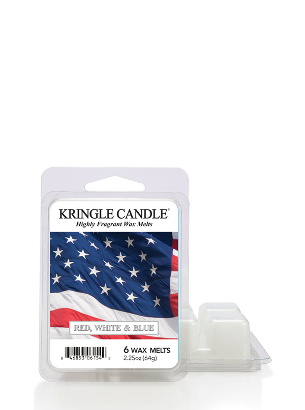 Kringle Candle wax melt package with American flag design on a white background.