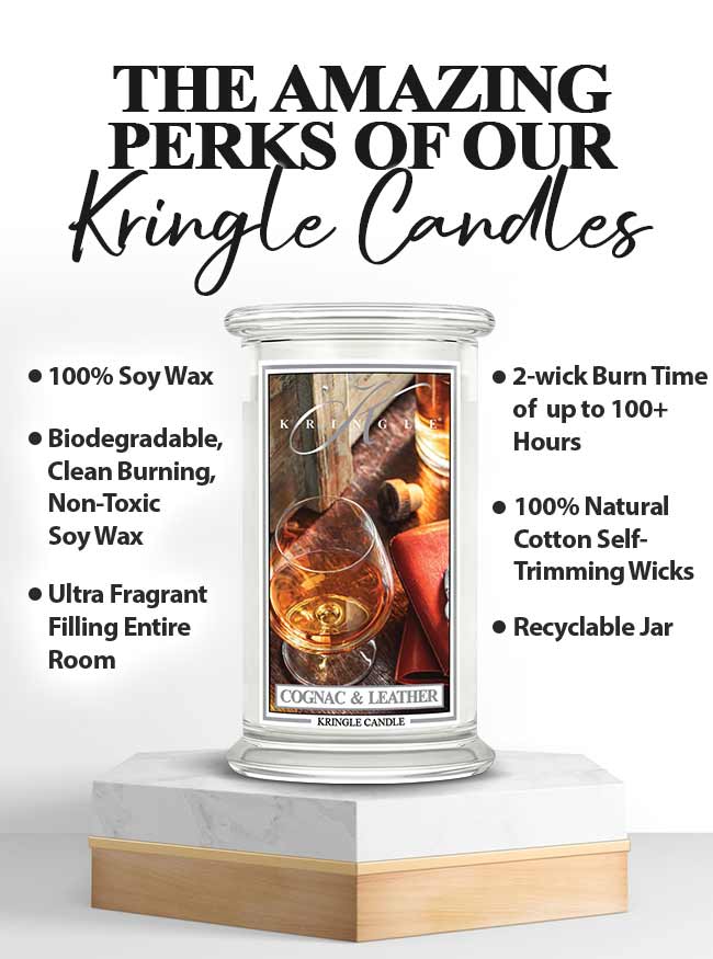 Cognac & Leather  Large 2-wick | BOGO Mother's Day Sale