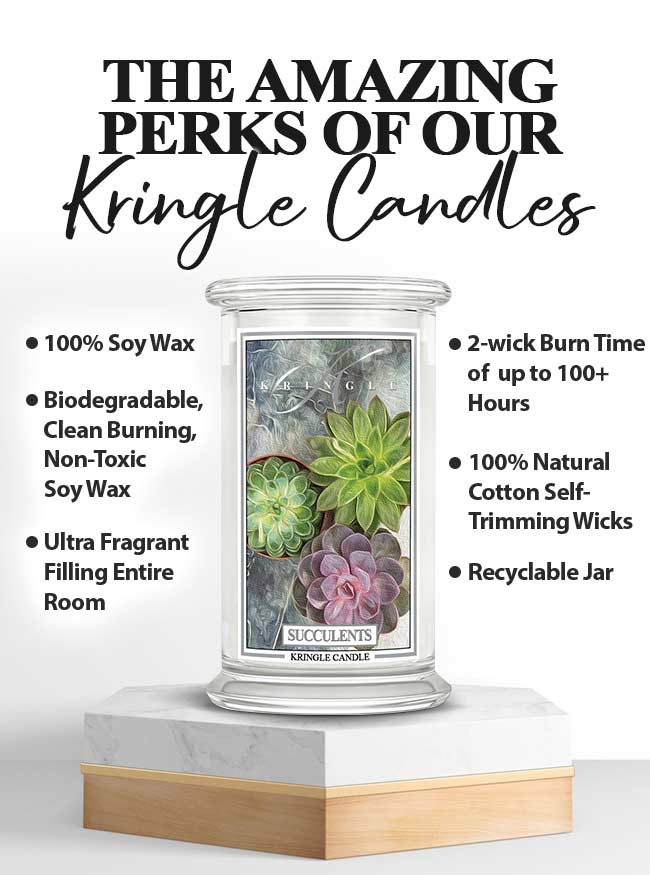 Succulents Large 2-wick