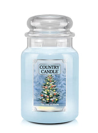 'Tis The Season Blue Candle Large 2-wick - Kringle Candle Company