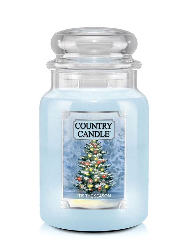 'Tis The Season Blue Candle Large 2-wick - Kringle Candle Company