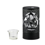 7" Touch Lamp Wax Warmer-Black Horses