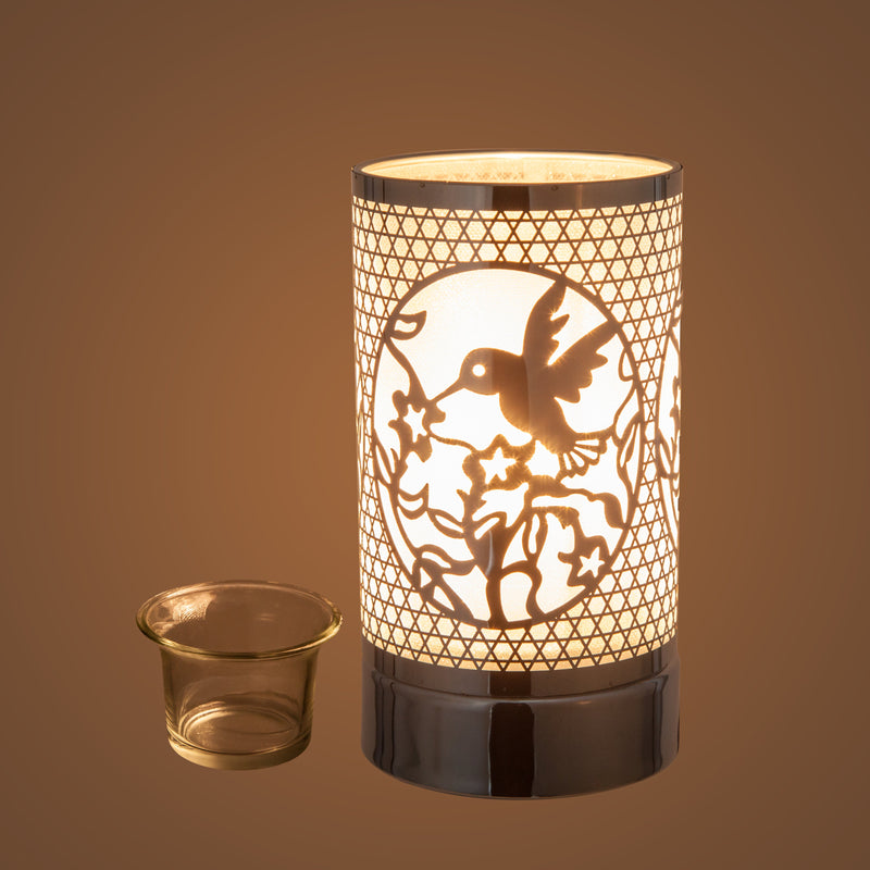 7 Touch Lamp Wax Melts Warmer-Metal Hummingbird Table Decor