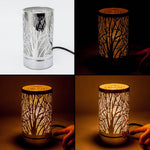 7" touch lamp Wax Melts Warmer-Metal Silver GardenTable Decor