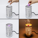7" Touch Lamp Wax Warmer-Silver Secret Garden