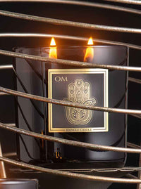 Om Scented 2-wick candle from Kringle Noir Collection - Kringle Candle Store