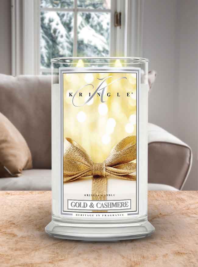 Gold & Cashmere Large 2-wick