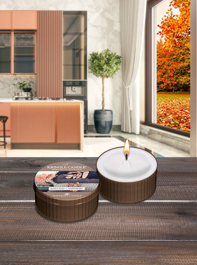 Knitted Cashmere Scented DayLight Candle Kringle Candle Kringle