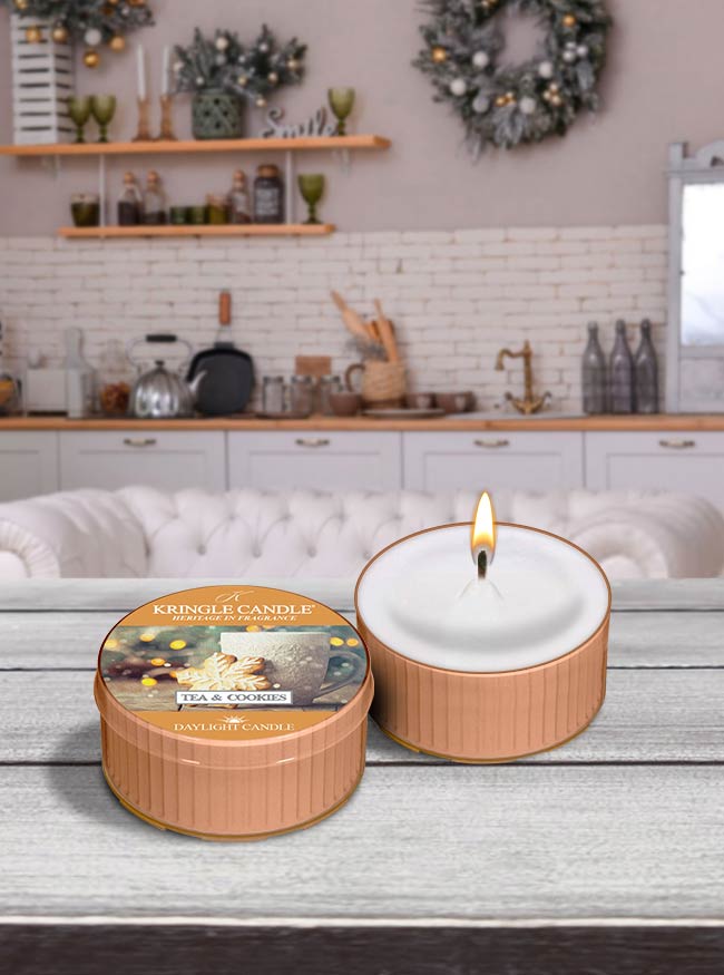 Tea & Cookies Scented DayLight Candle Kringle Candle Kringle Candle