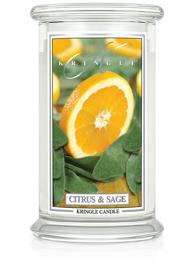 Citrus and Sage  Large 2-wick