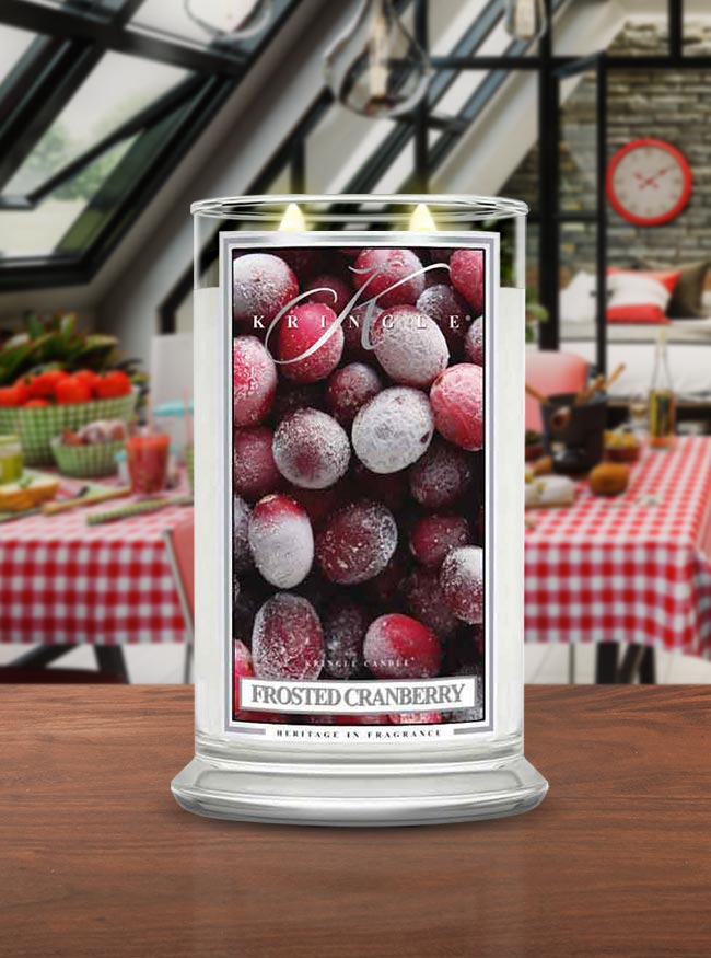 Frosted Cranberry Large 2-wick | B3G3