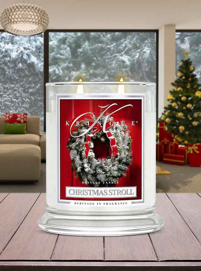 Christmas Stroll Medium 2-wick - Kringle Candle Company